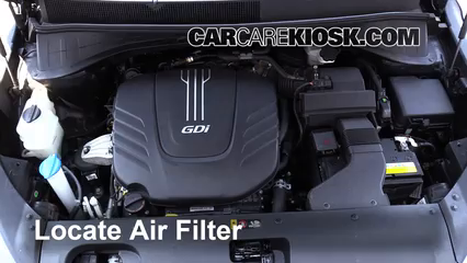 2016 Kia Sorento LX 3.3L V6 Air Filter (Engine) Replace